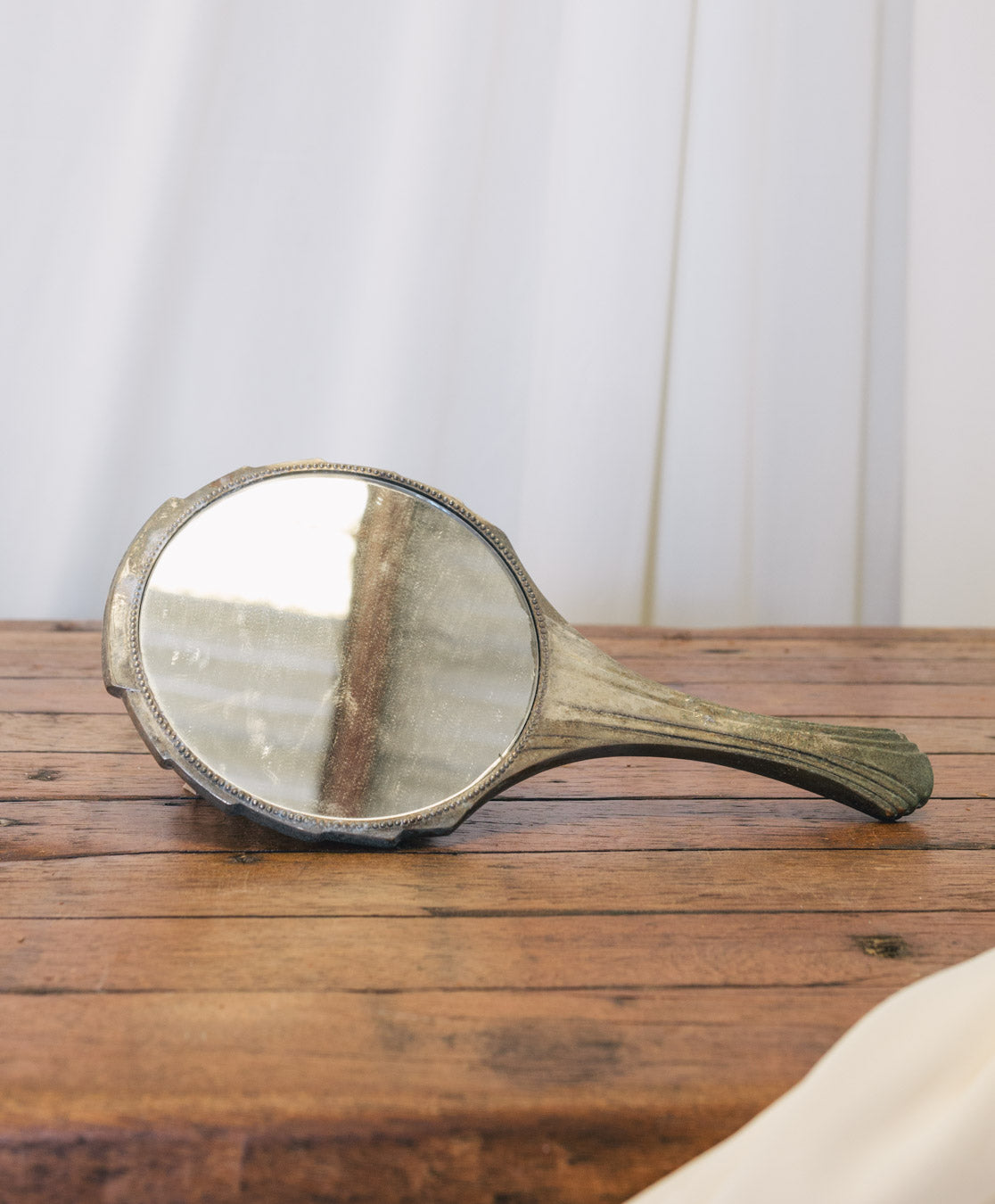 Vintage Silver Handheld Mirror