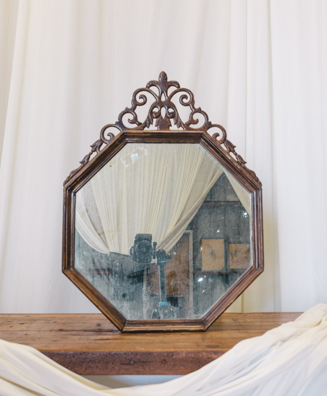 Vintage Wood Mirror