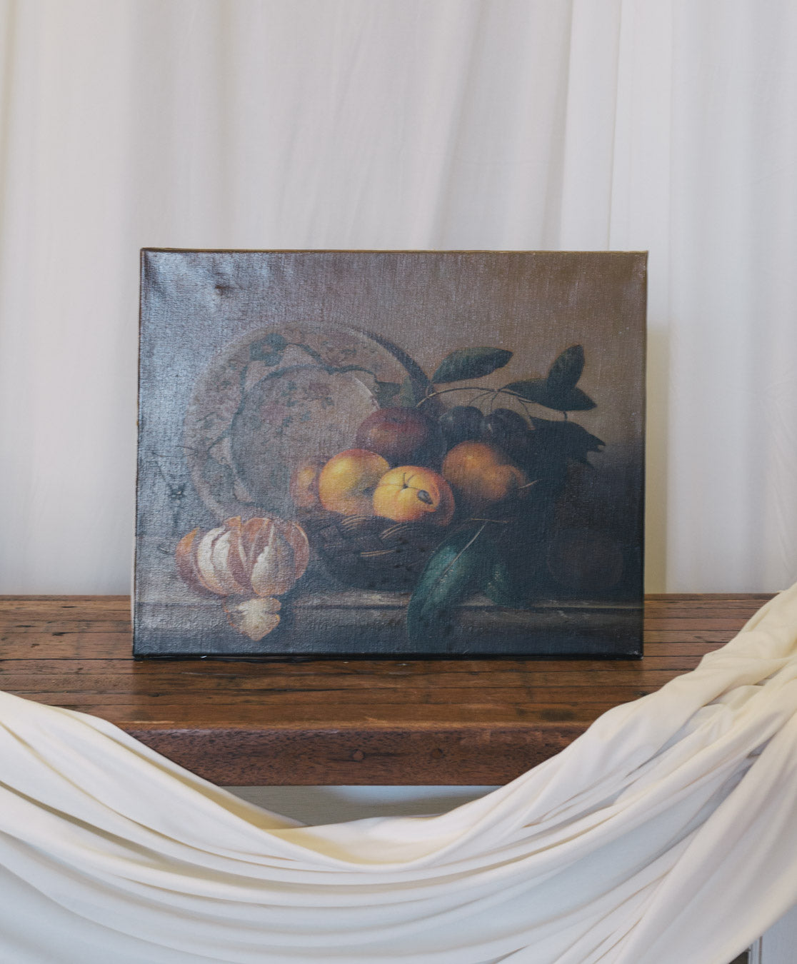 Vintage French Painting | Fruit & Mother's China