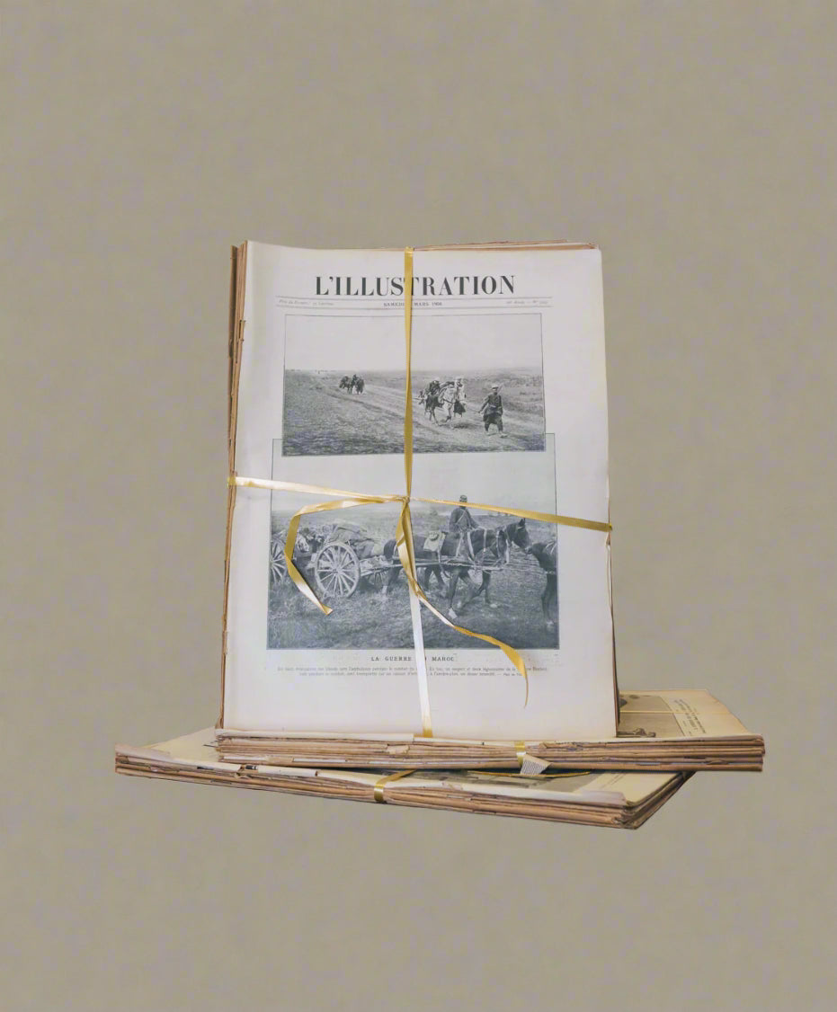 Vintage French Magazine Stack