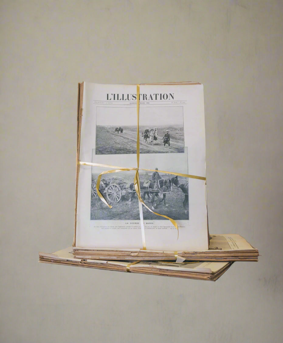 Vintage French Magazine Stack