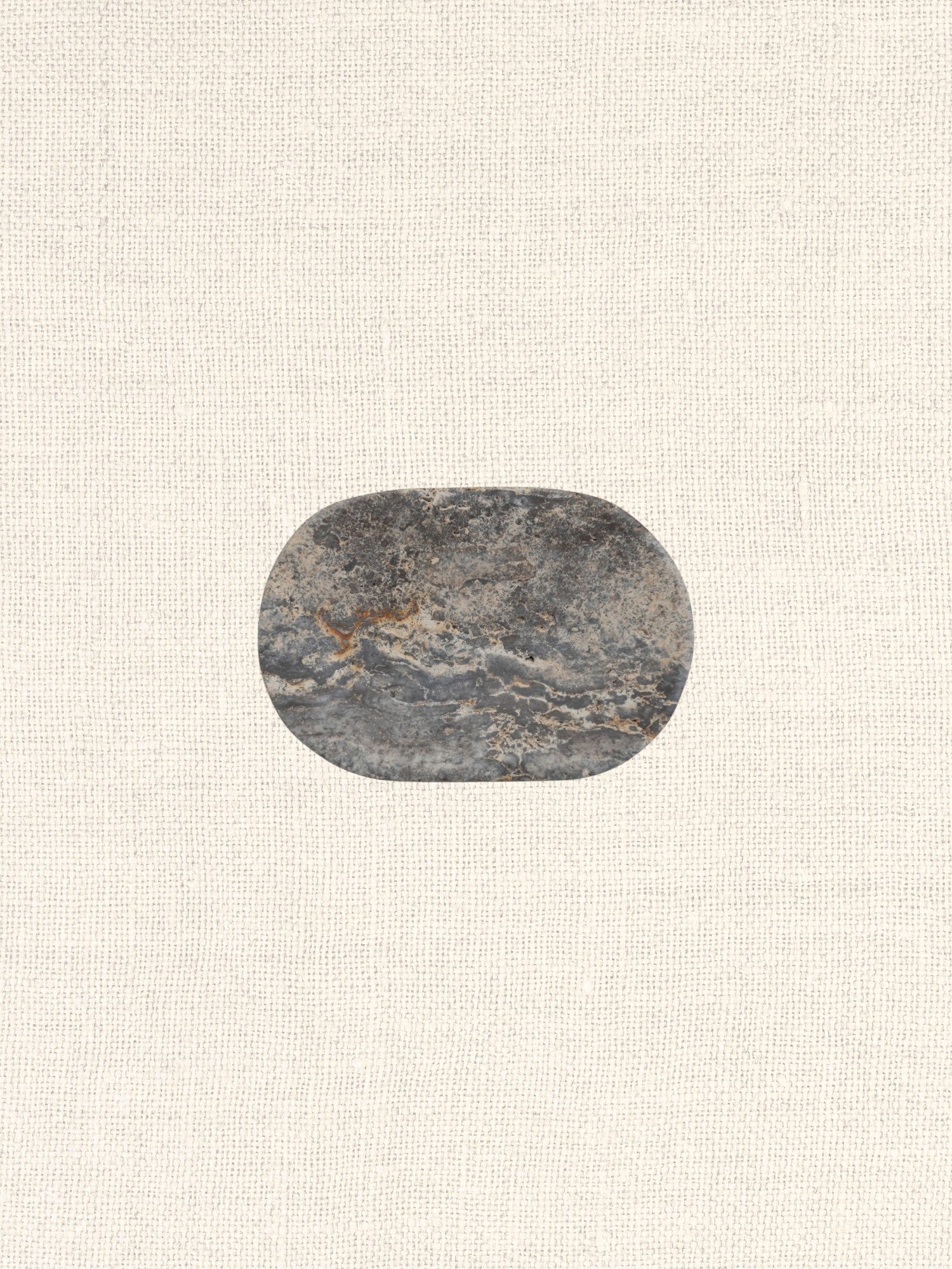 Oval Travertine Soap Dish