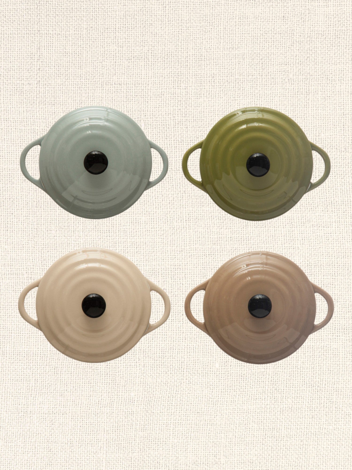 Stoneware Mini Baker w/ Lid