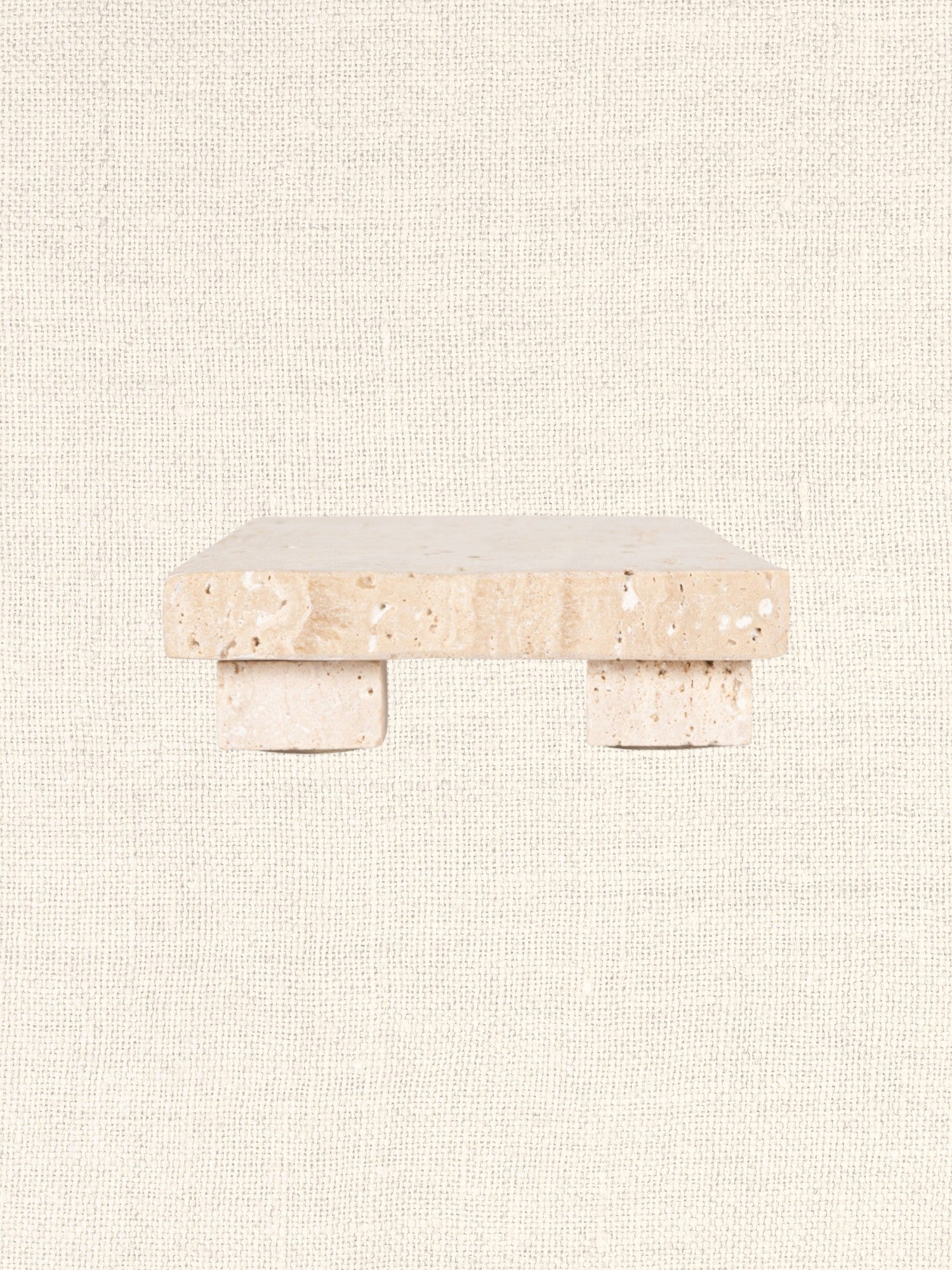 Travertine Footed Serving Board | Beige