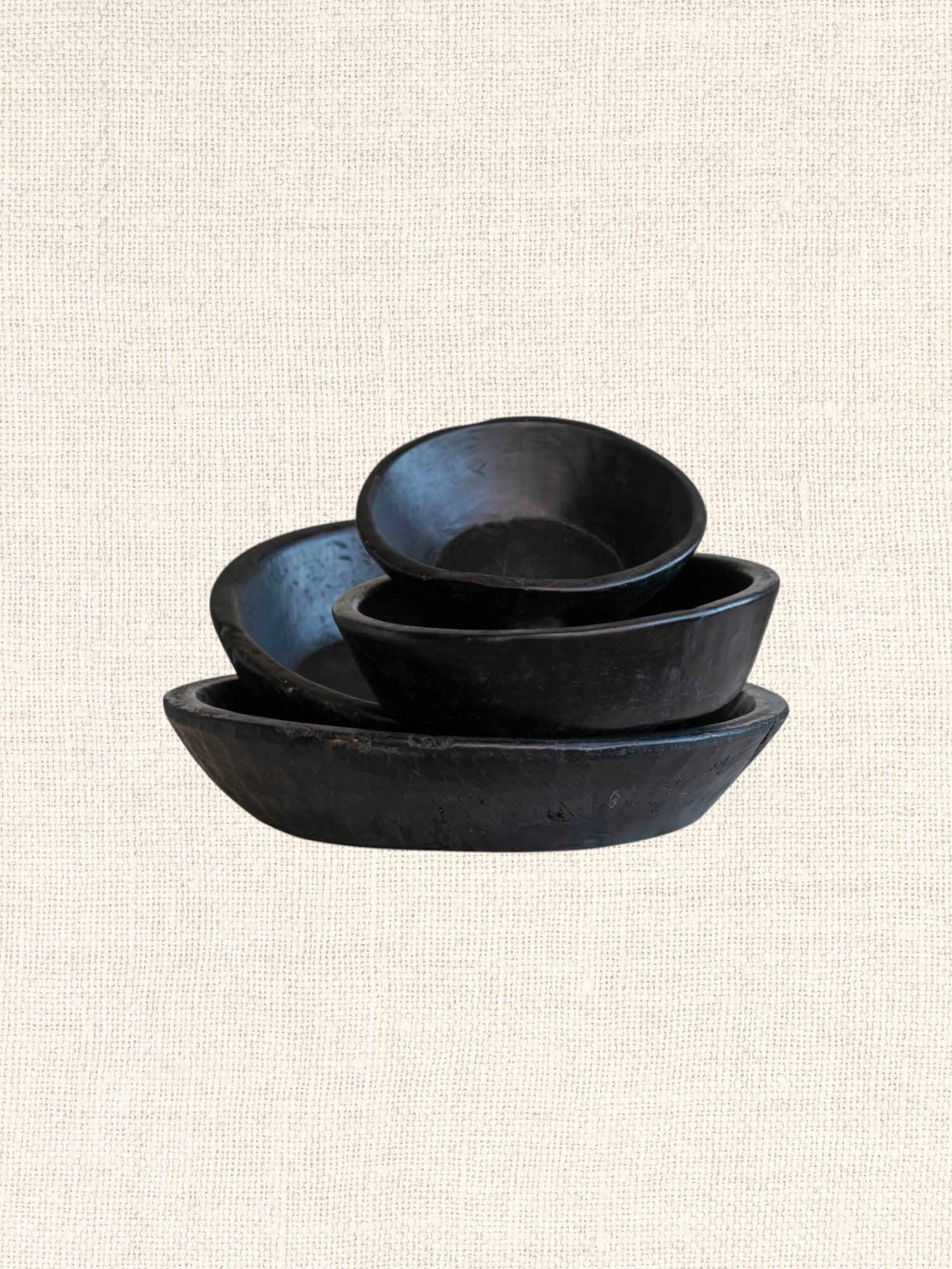 Reclaimed Wood Vintage Bowls| Black