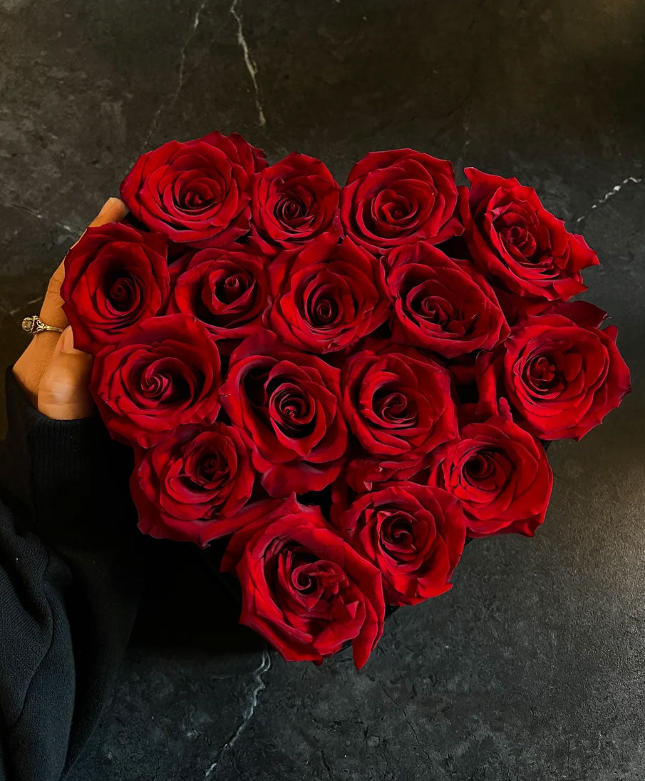 Heart Box of Roses