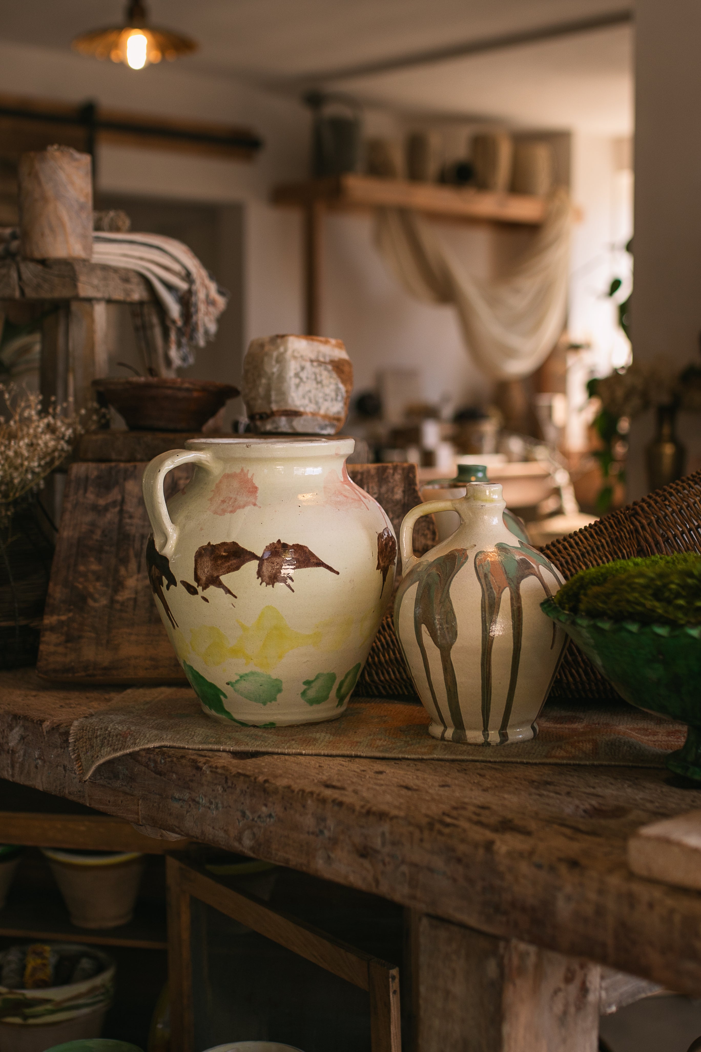 Cottage Crafted Jug | Tall | Majolica