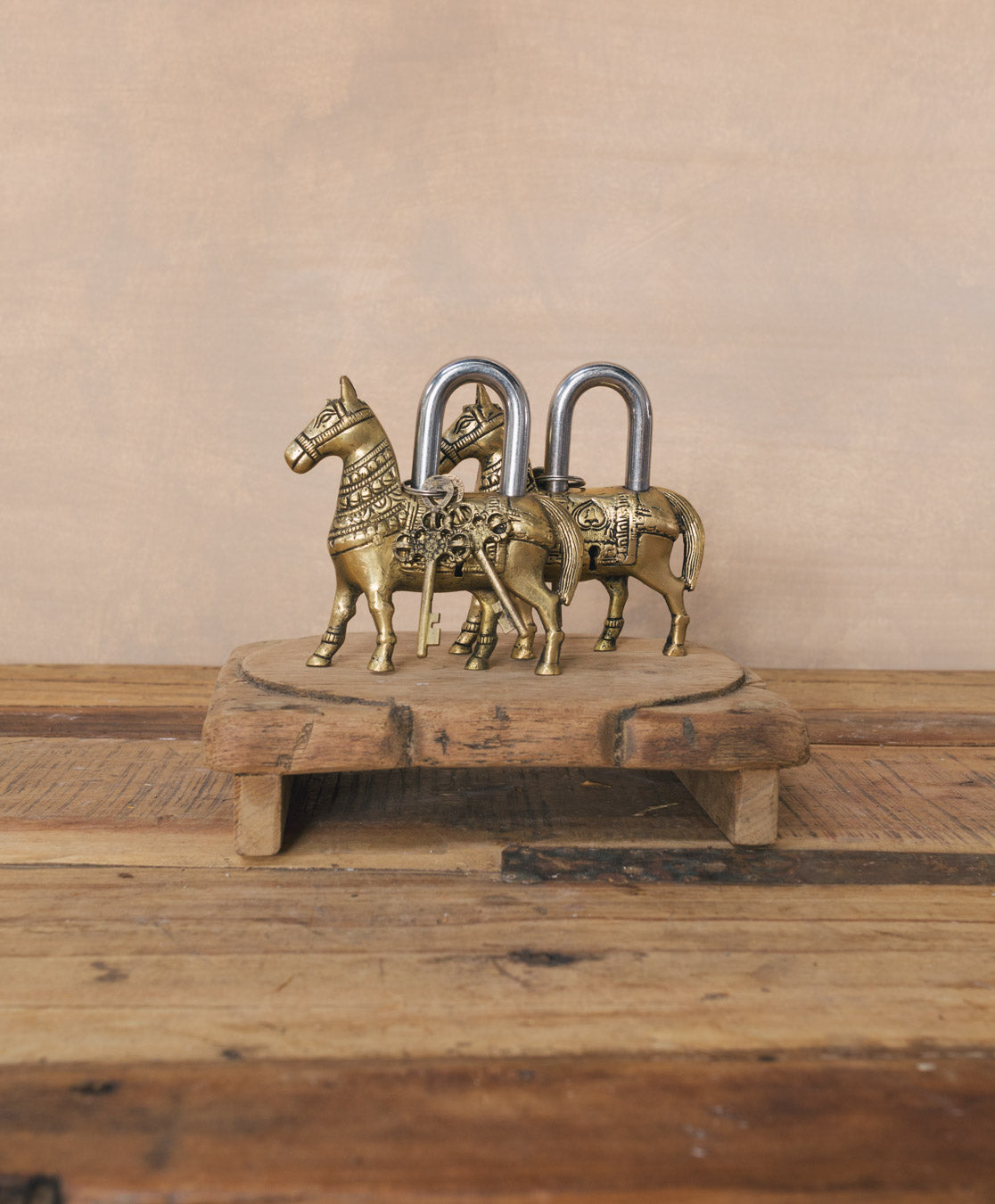 Brass Lock | Horse