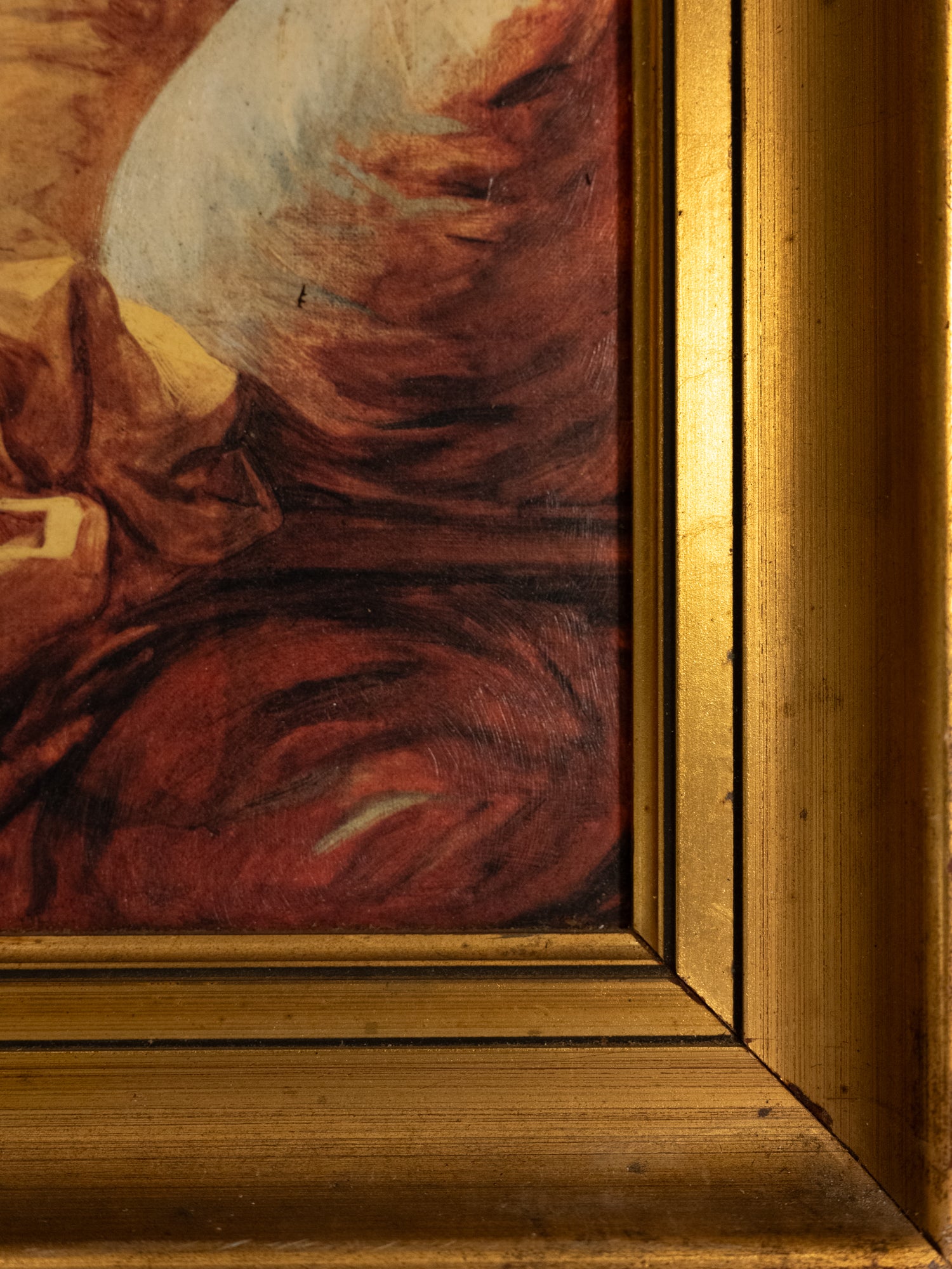 Vintage French Art | Girl Reading | Print | Framed