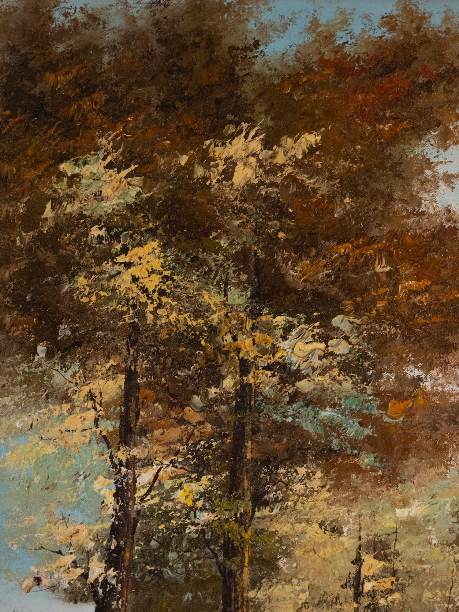 Vintage French Art | Spring Setting | Oil