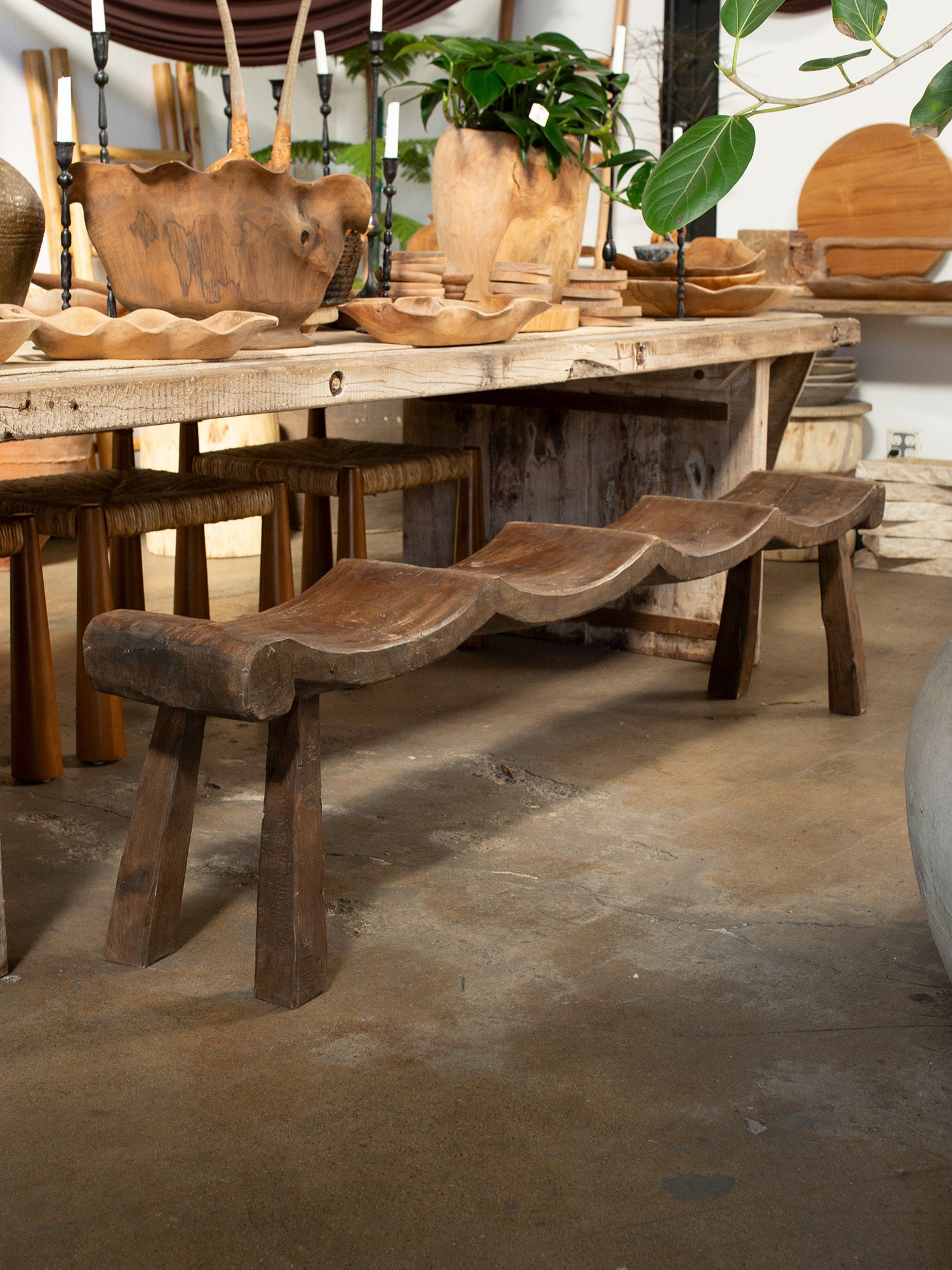 Indonesian Wave Bench