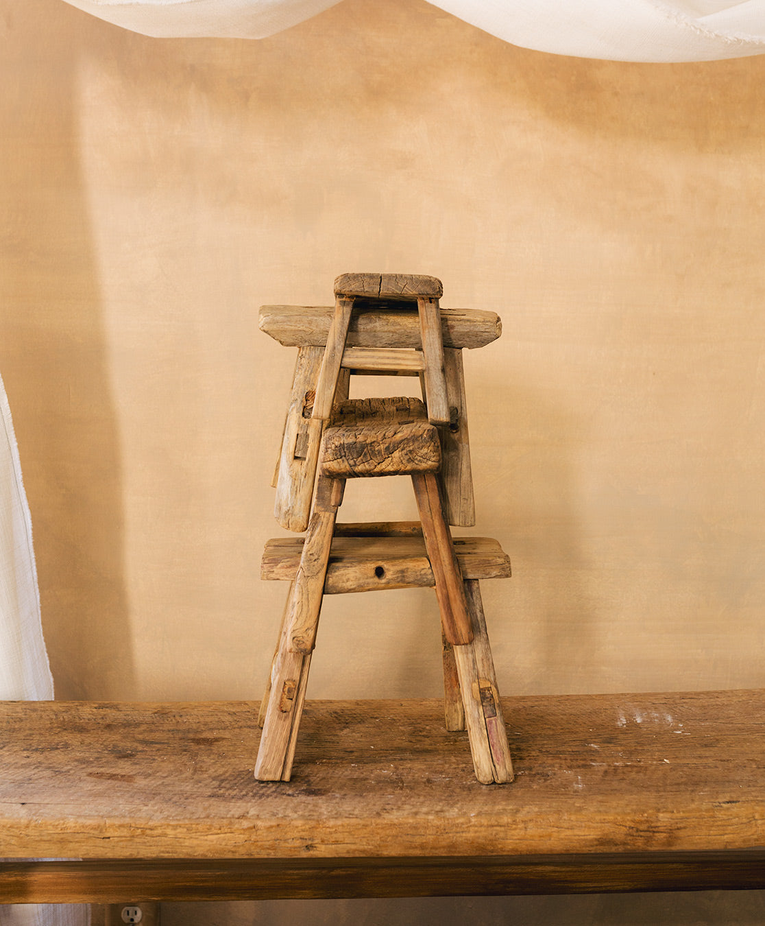 Mini Elm Stool