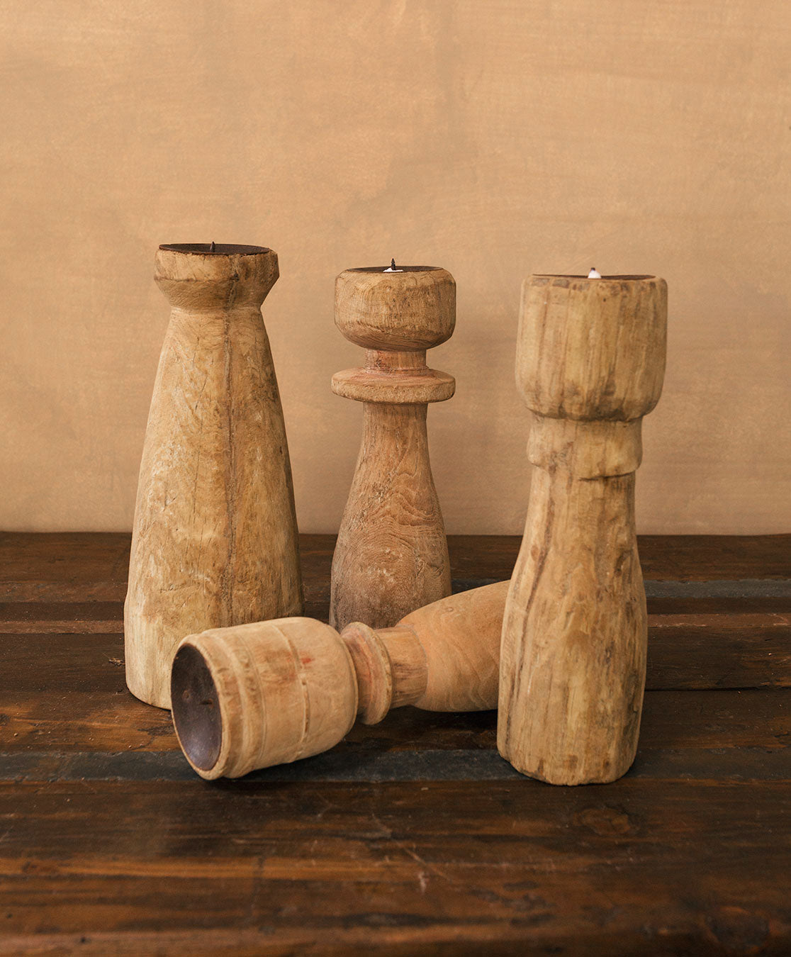 Reclaimed Pillar Candle Stick | Large