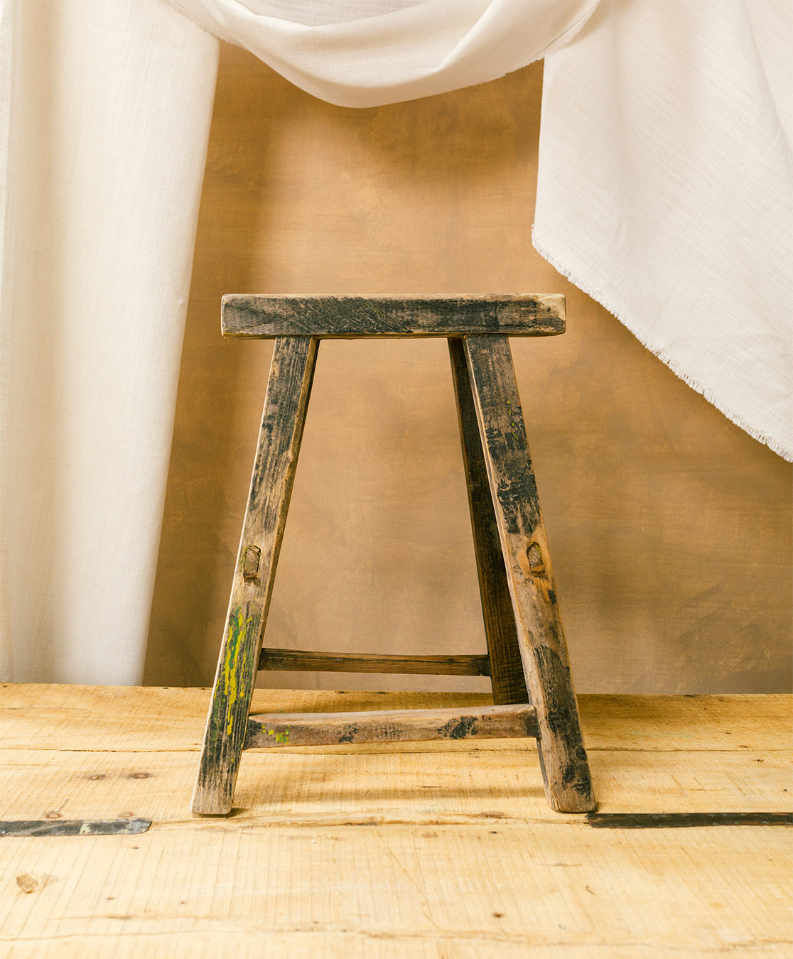 Vintage Rectangle Stool | No. 6