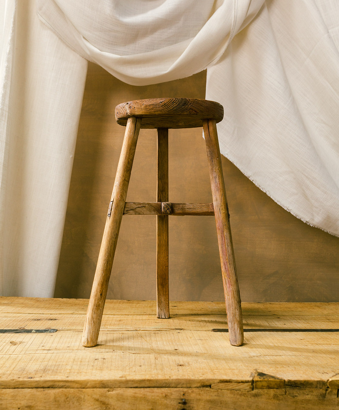 Vintage Round Stool | No. 2