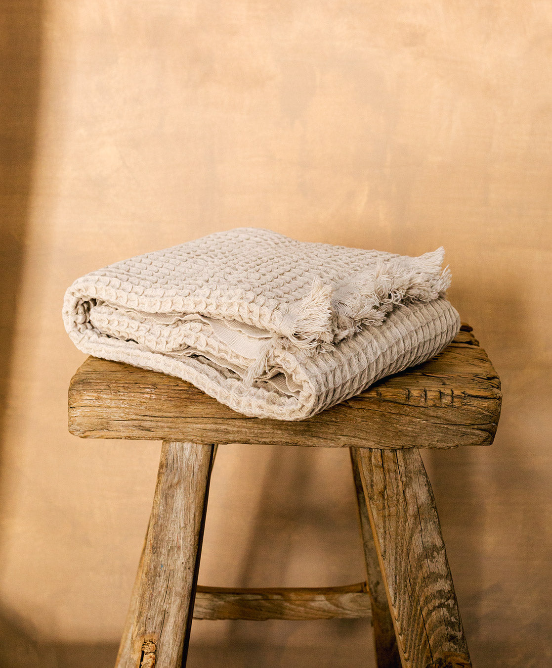 Allori Waffle Bath Towel | Sand